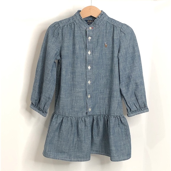 Polo Ralph Lauren Other - Polo Ralph Lauren Denim Dress Toddler Size 3T